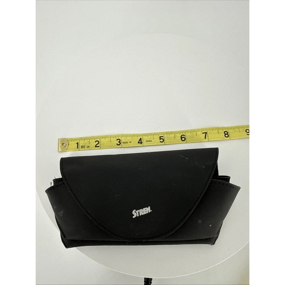 Black Soft Expandable Eyeglass Case and Cloth-Stren-Multi Section‎
